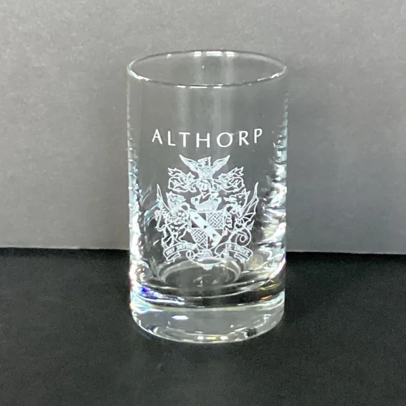 Althorp Charles Spencer 9th Earl Coat Of Arms Souvenir Shot Glass - Picture 1 of 13